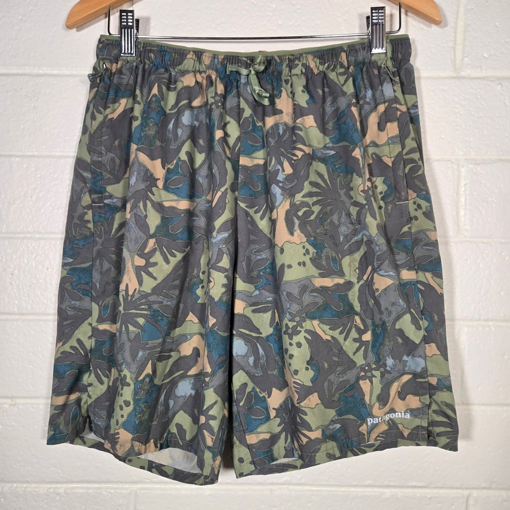 Patagonia Mens Baggies Swim Trunks Board Shorts Vacation Beach Camo Medium‎